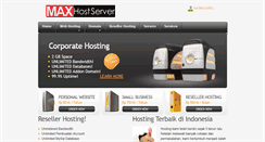 Desktop Screenshot of maxhostserver.com
